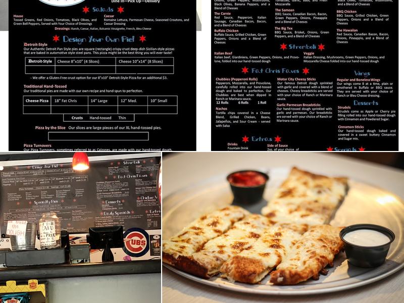 Fat Chris's Pizza and Such Menu