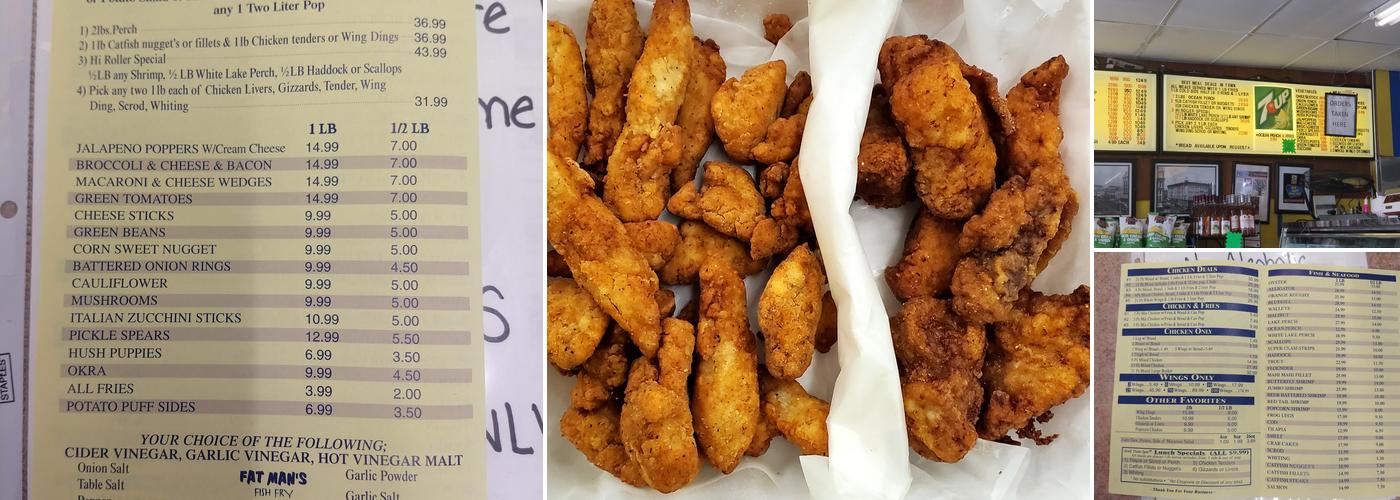 Fat Man's Fish Fry Menu