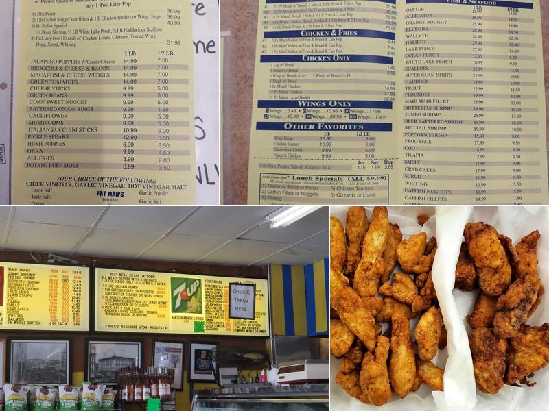 Fat Man's Fish Fry Menu