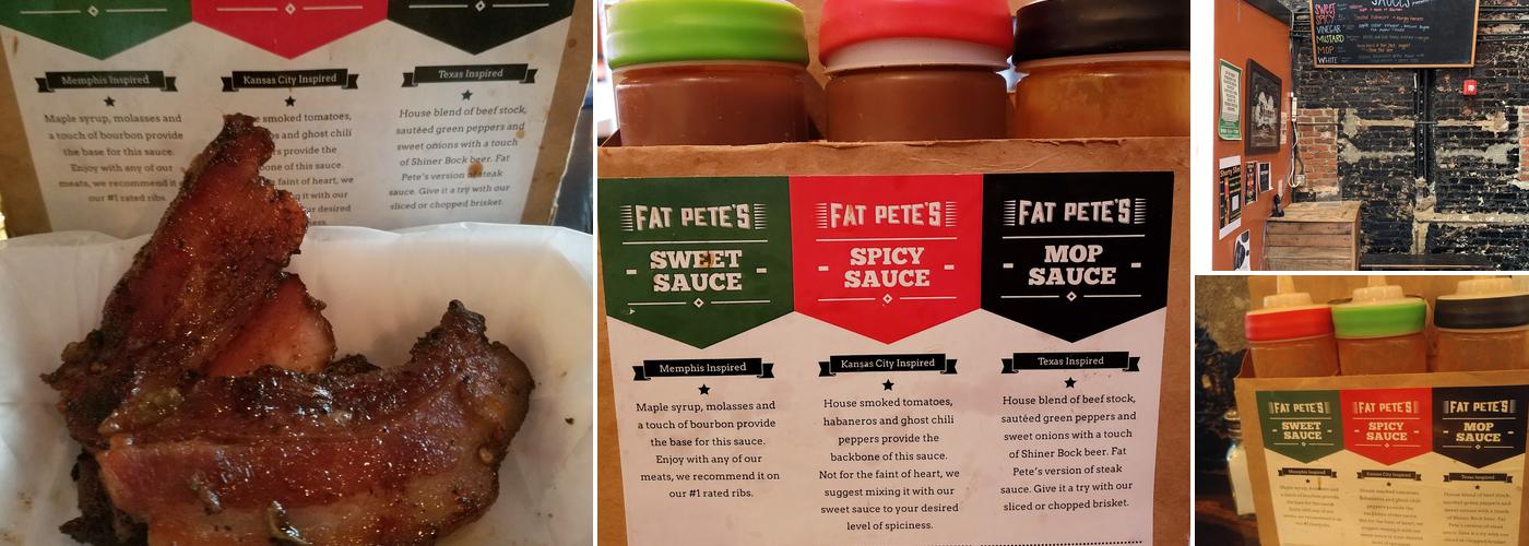 Fat Pete's BBQ Menu