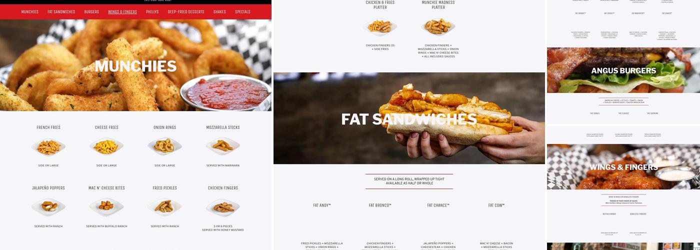 Fat Shack Menu