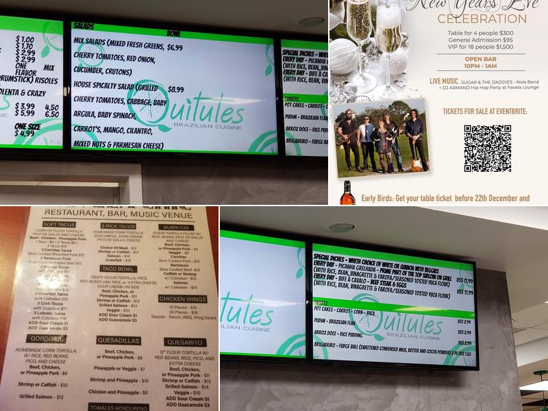 Favela Chic Menu