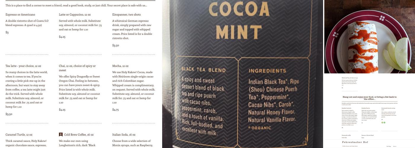 Fehrenbacher Hof Menu