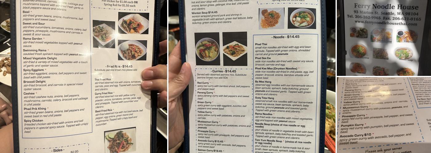 Ferry Noodle House Menu
