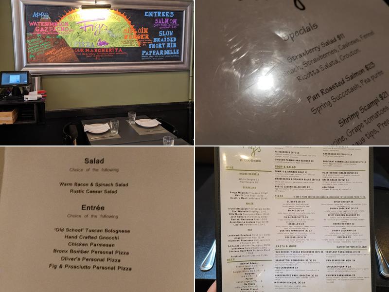 Figs by Todd English Menu