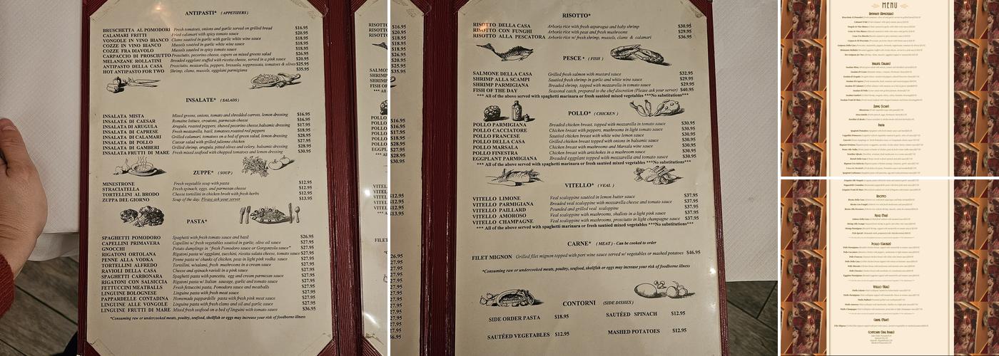Finestra Menu