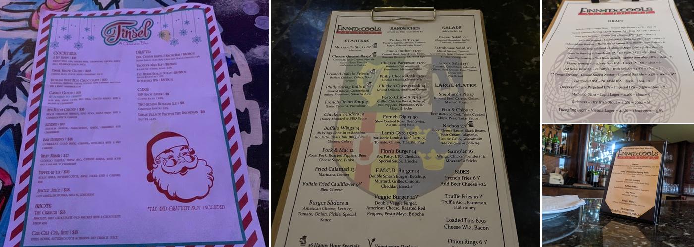 Finn Mccools Ale House Menu