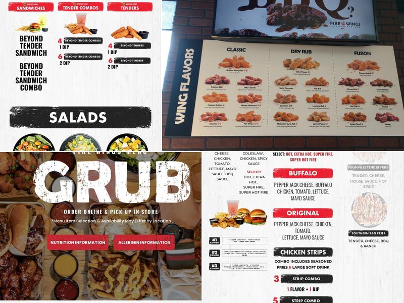 Fire Wings Lodi Menu