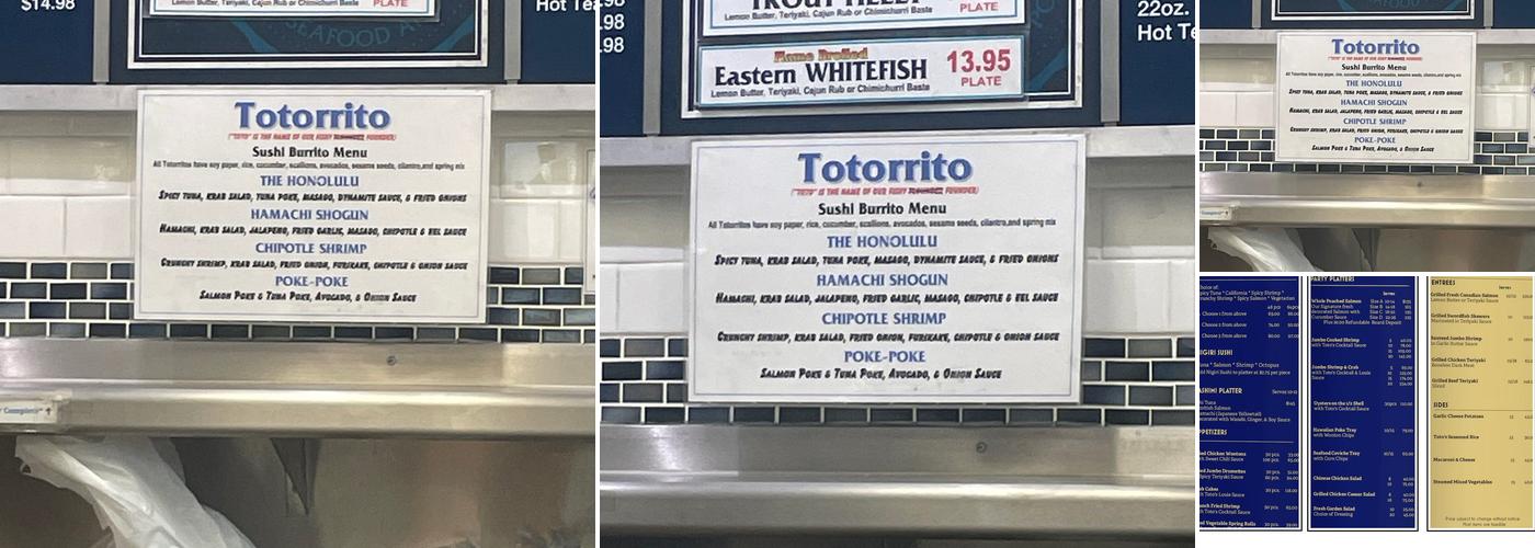 Fish King Menu