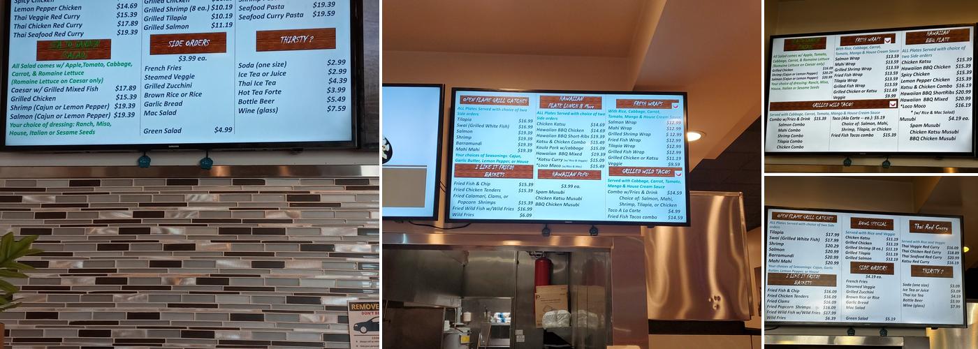 Fish's Wild(@First) Menu