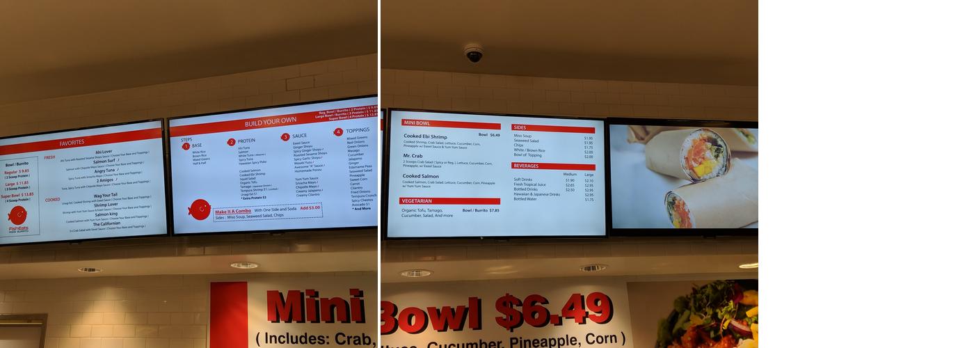 Fisheats Menu