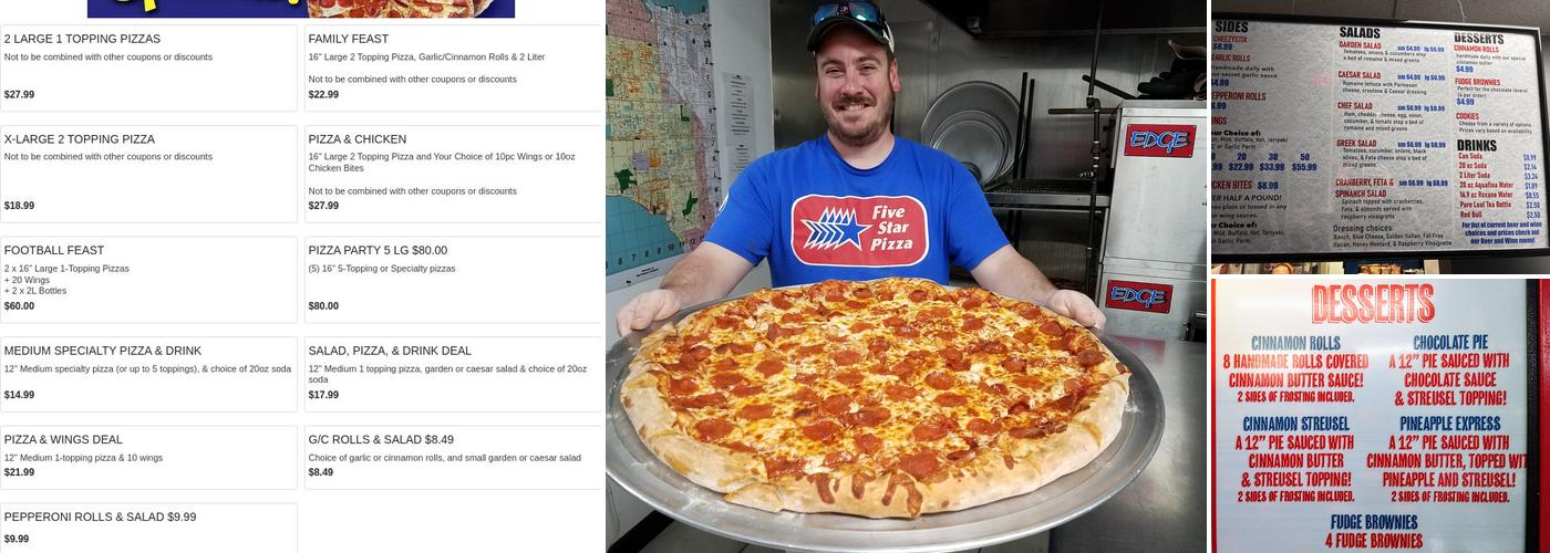 Five Star Pizza - Bradenton Menu