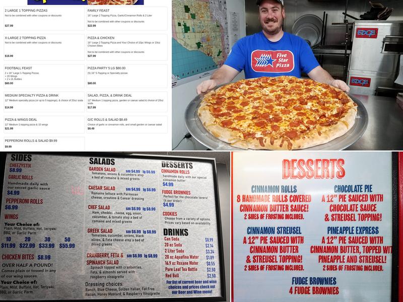Five Star Pizza - Bradenton Menu