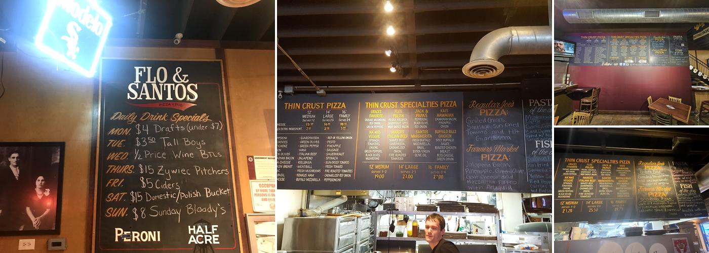 Flo & Santos Menu