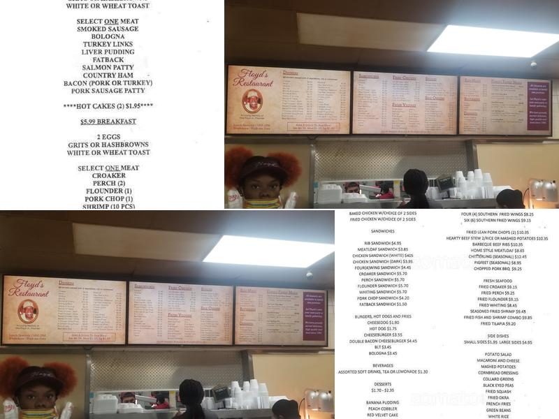 Floyd's Menu
