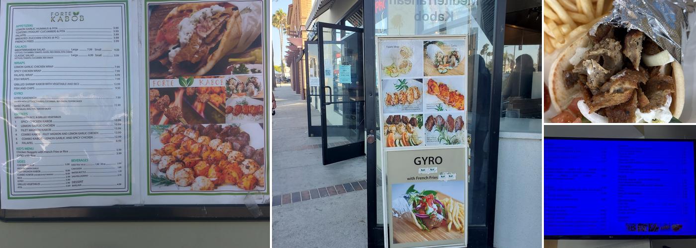 Forte Kabob Menu