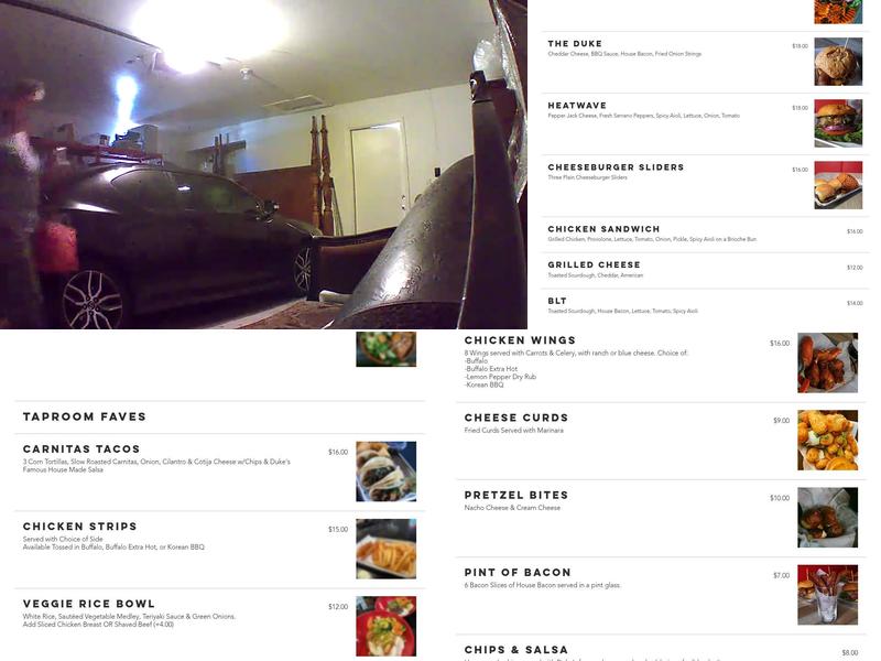 Four Sons Brewing Menu