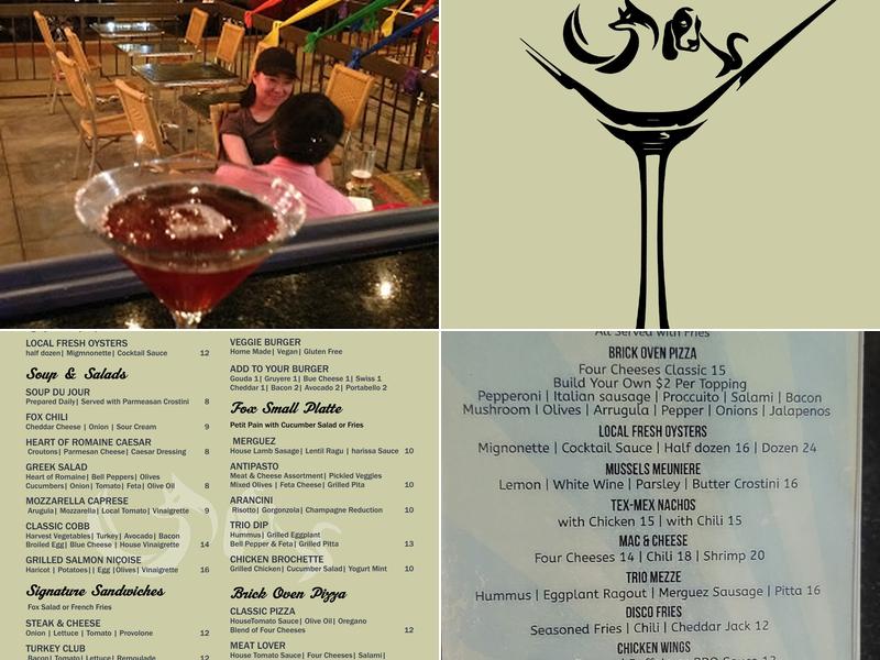 The Fox and Hounds Lounge Menu