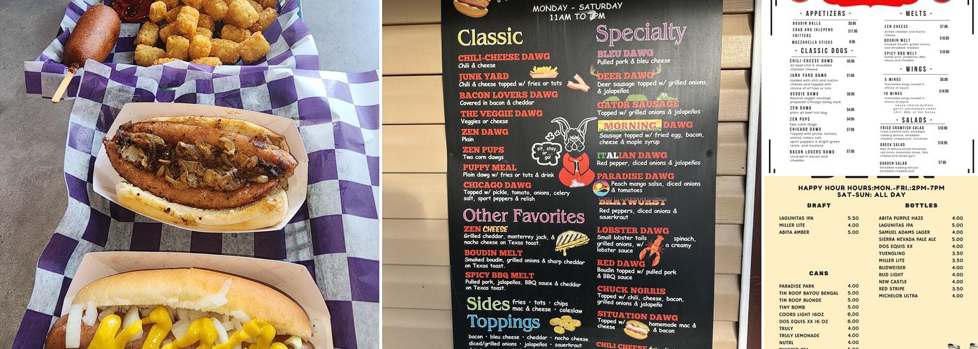 Frankie's Dawg House Menu
