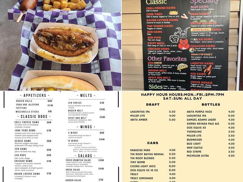 Frankie's Dawg House Menu