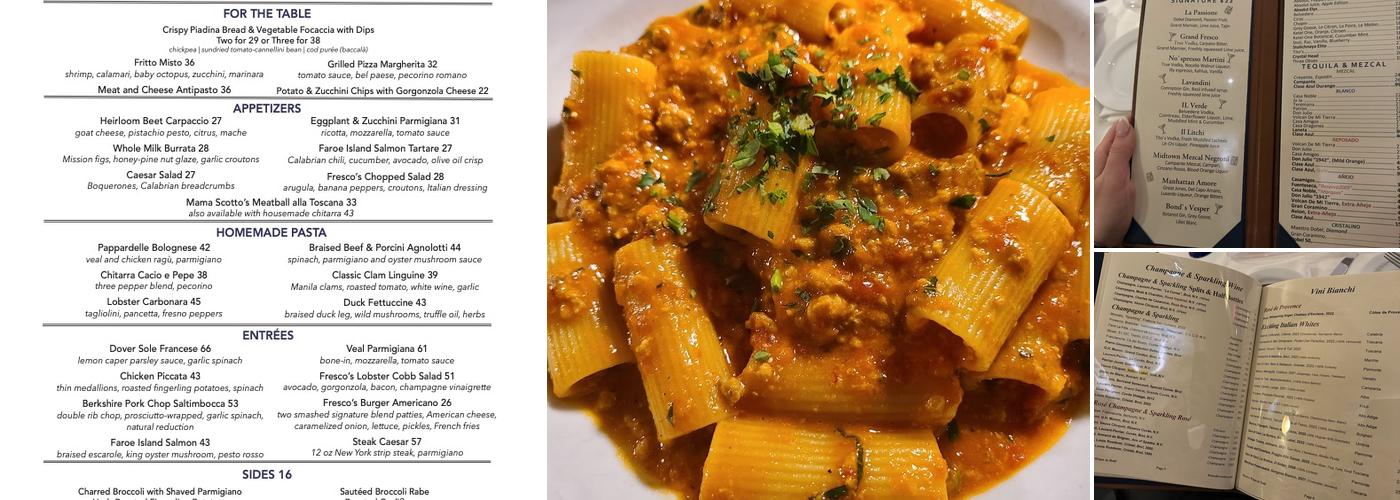 Fresco by Scotto Menu