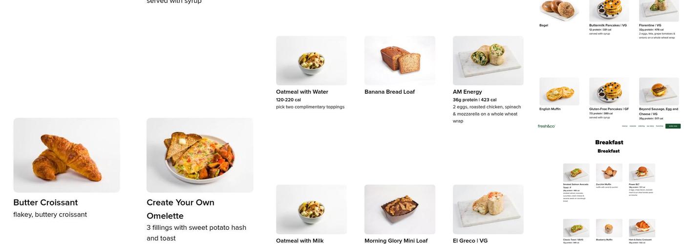 fresh&co Menu