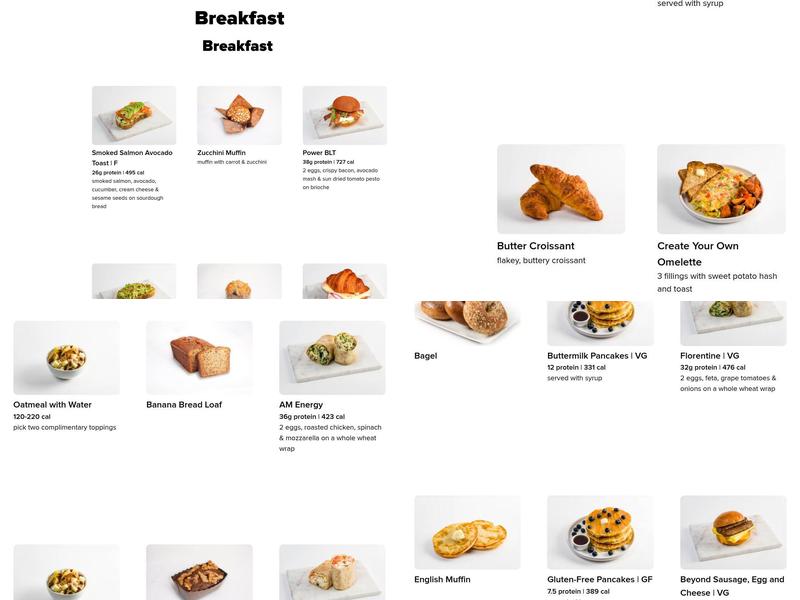 fresh&co Menu