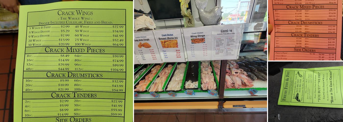 Fresh Fish & Fry - Crack Chicken Menu