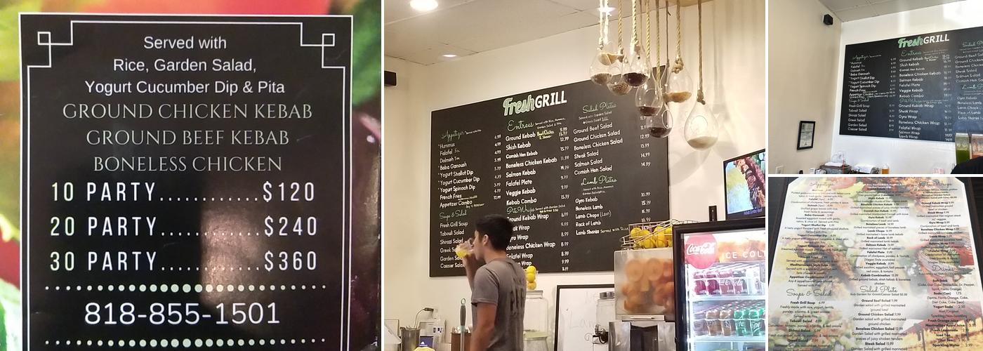 Fresh Grill Mediterranean Menu