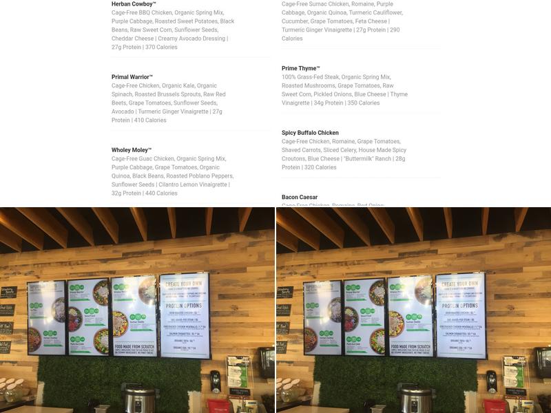 Freshbox Menu