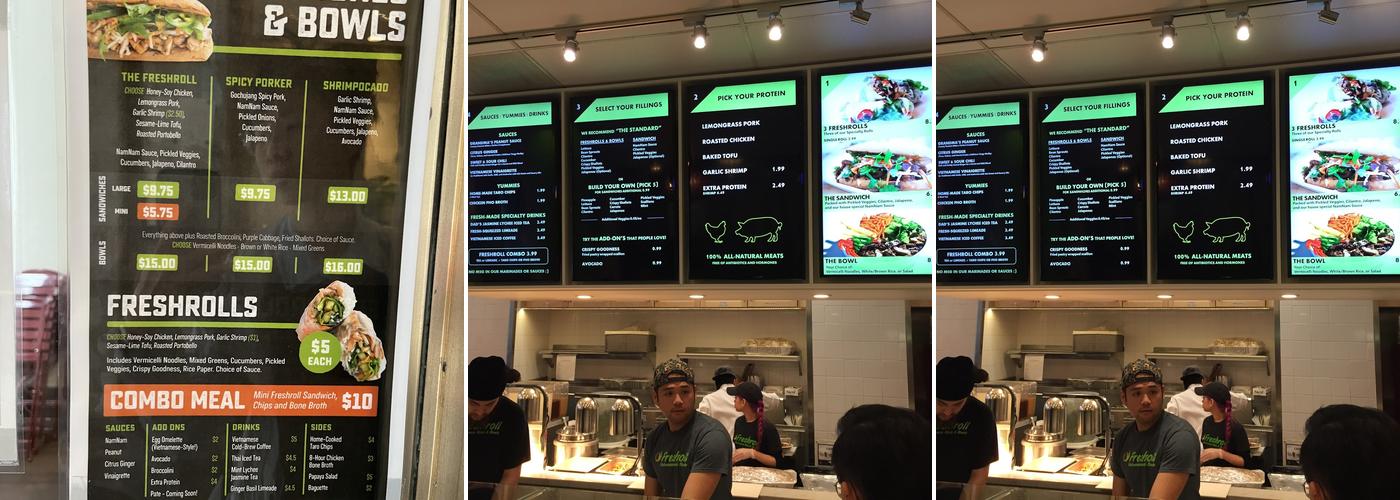 Freshroll Menu
