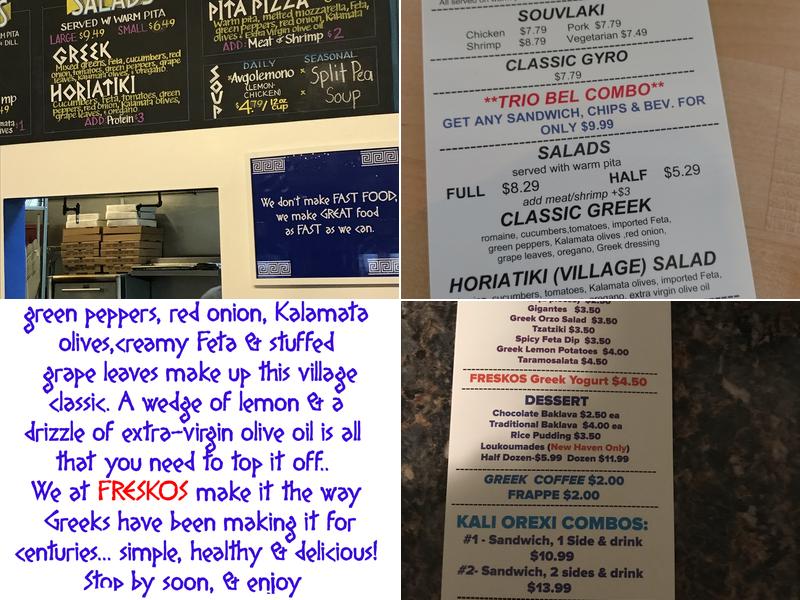 FRESKOS Menu