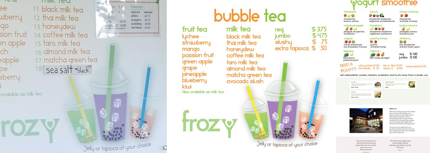 Frozy Menu