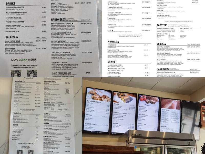 Fruitive Menu