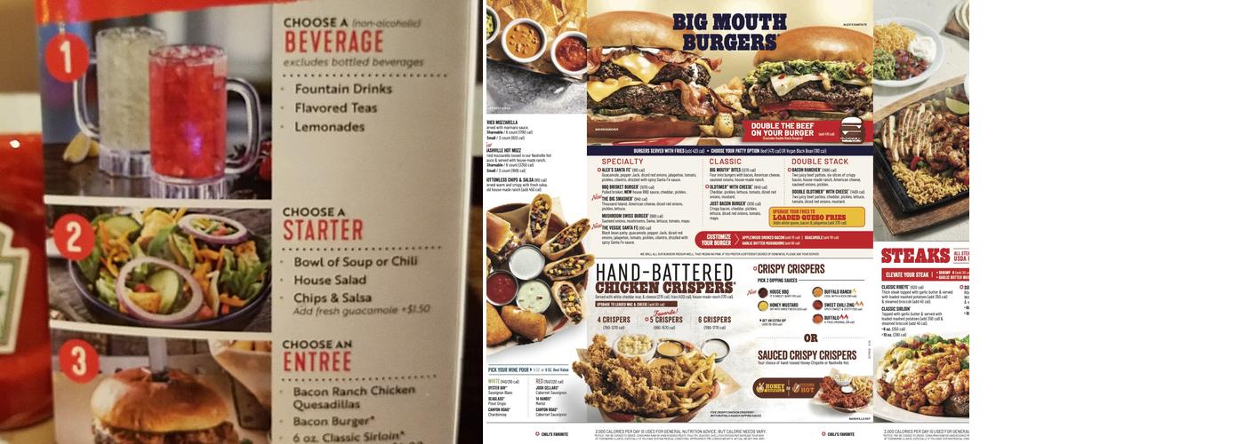 Chili's Grill & Bar Menu