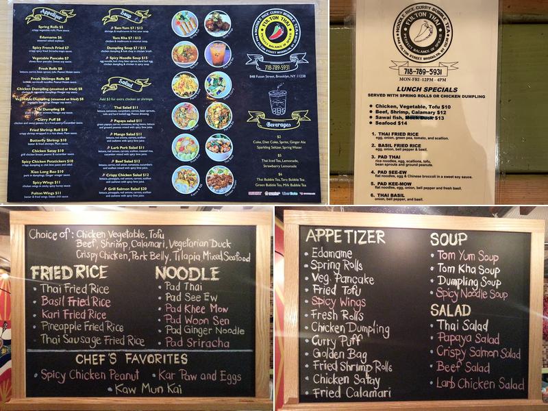 Fulton Thai Inc Menu