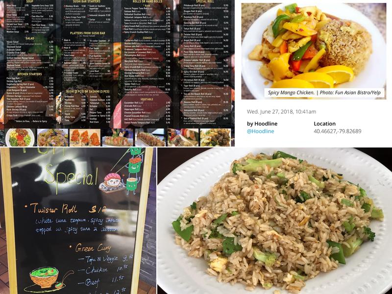 Fun Asian Bistro Menu