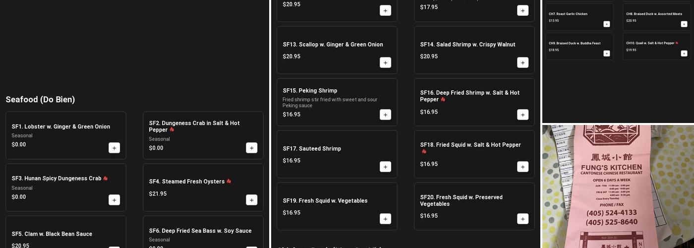 Fung's Kitchen Menu
