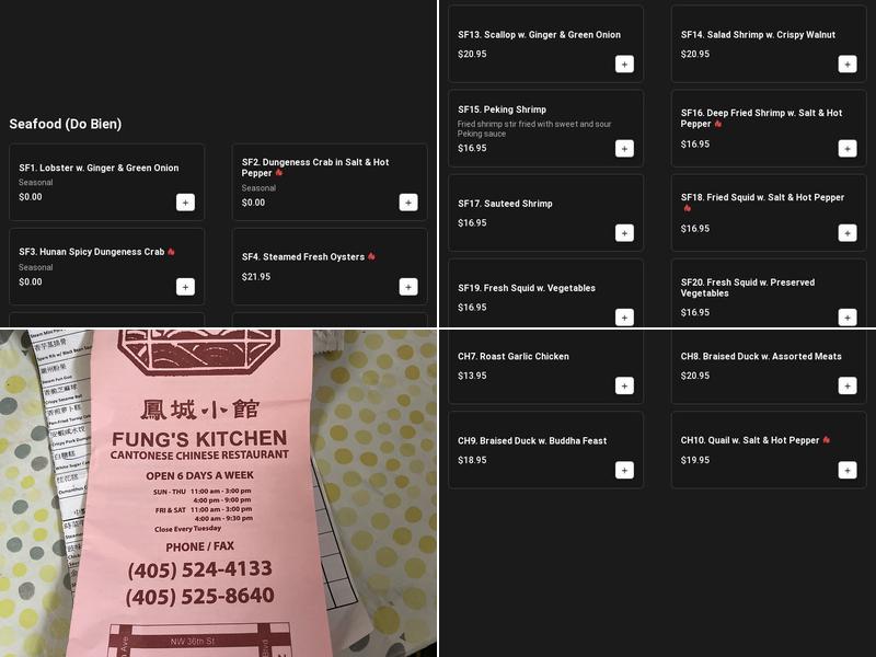 Fung's Kitchen Menu