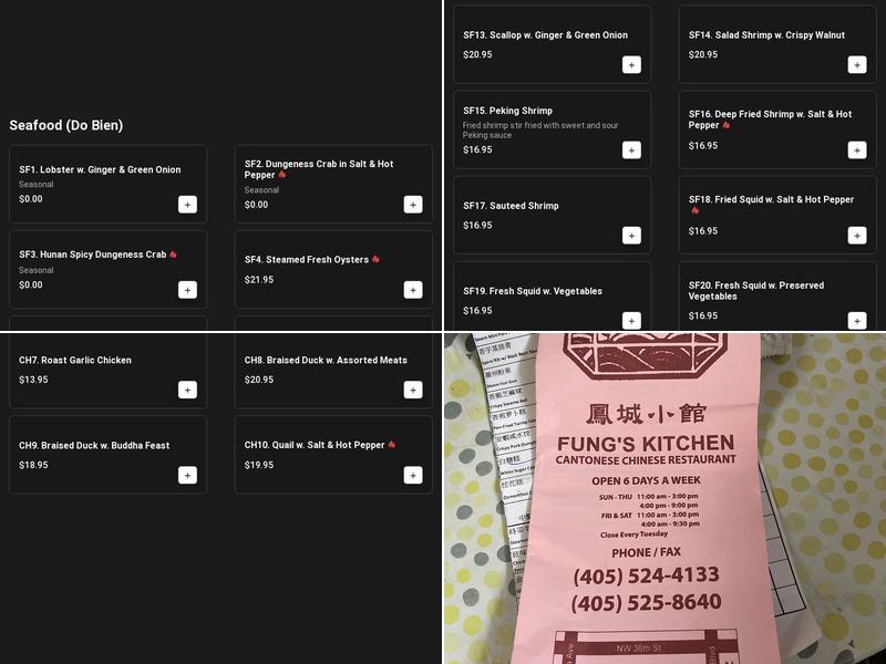 Fung's Kitchen Menu