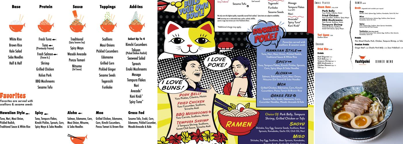 FushiPoke & Ramen Menu