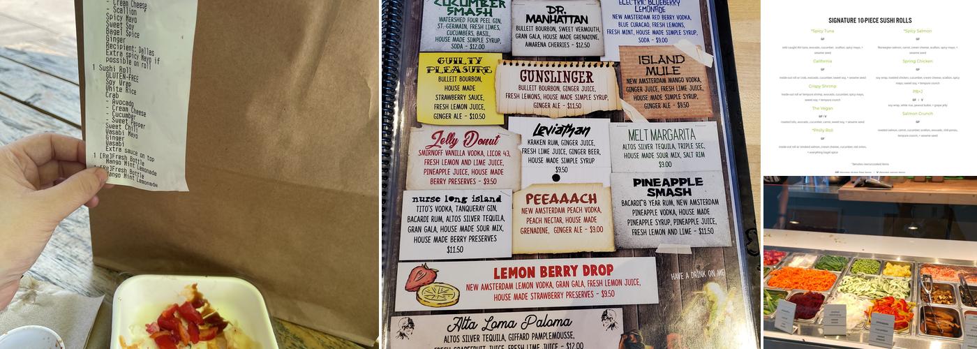 FUSIAN Menu