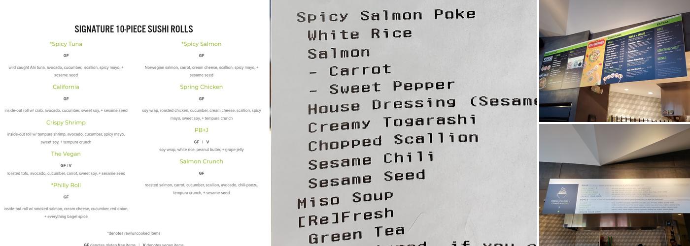 FUSIAN Menu