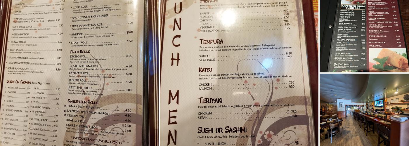 Fusion Sushi Menu