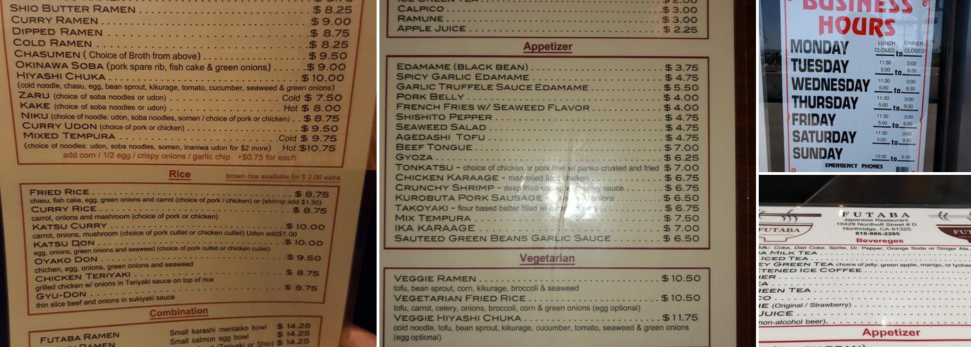 Futaba Menu