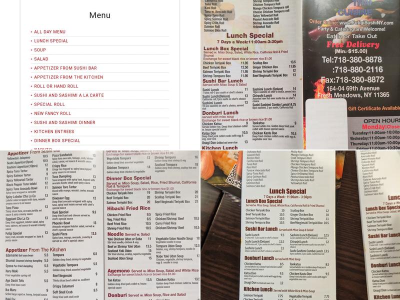 Futigi Menu