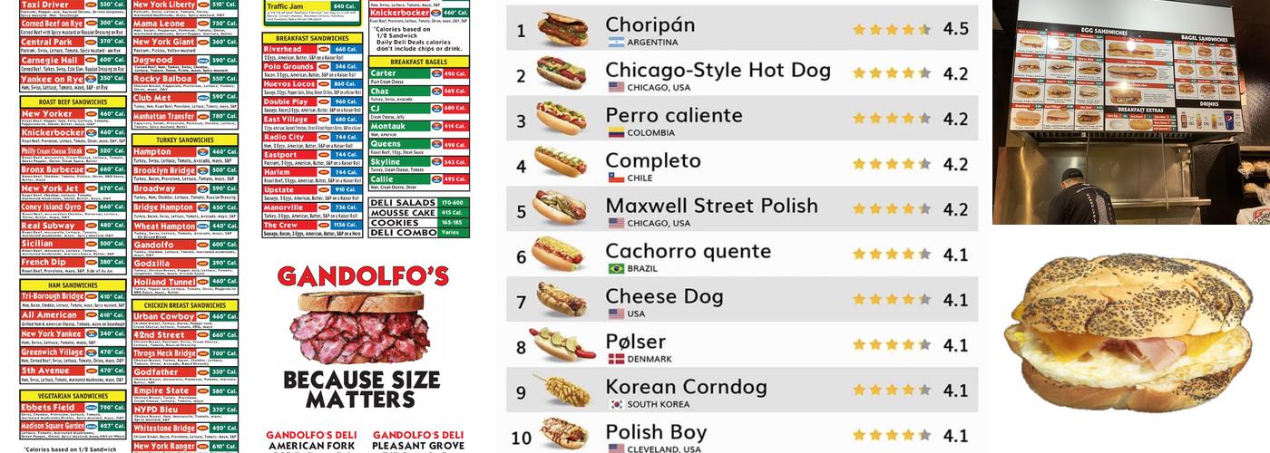 Gandolfo's New York Deli Menu