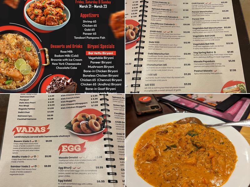 Garnish Indian Fusion Cuisine Menu