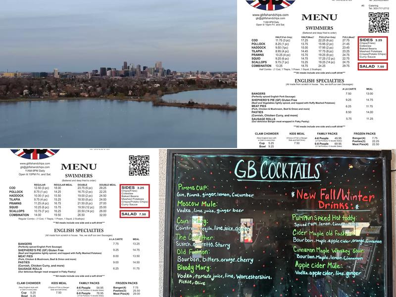 GB Fish & Chips Menu