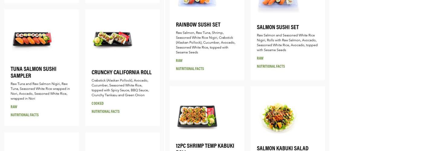 Genji Inc Menu